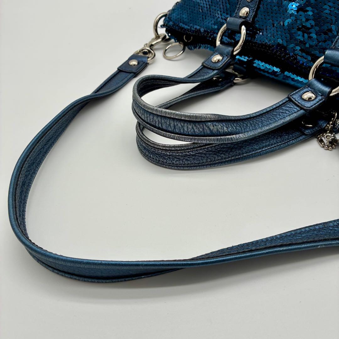 バッグ COACH Poppy Sequin Spotlight 2way Bag