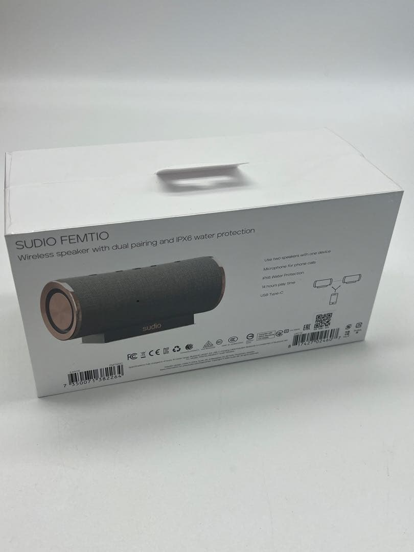 SUDIO FEMTIO スーディオフェムティオ ワイヤレスポータブルスピーカー