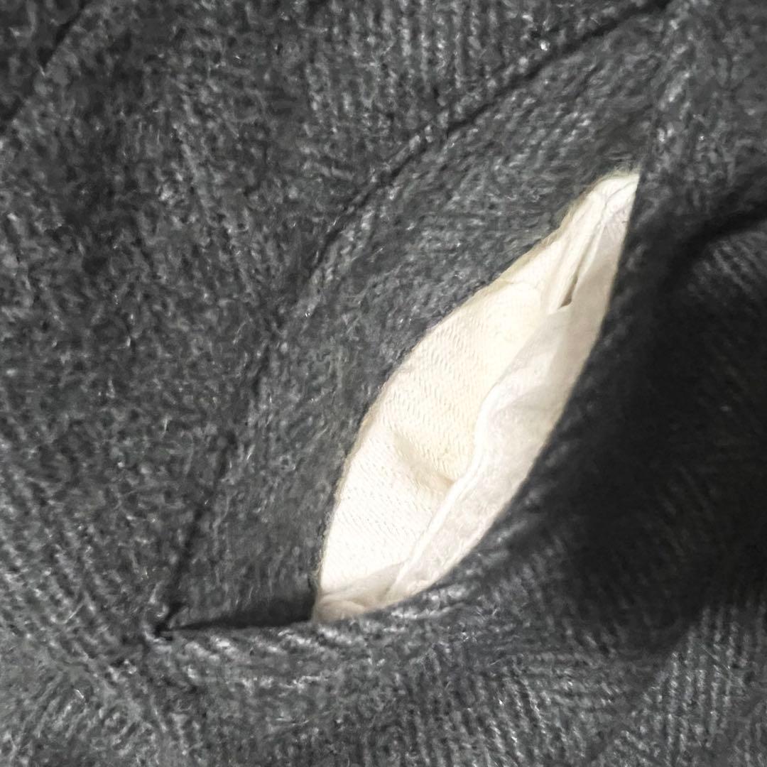 極太 60s カナダ製 ヴィンテージ ウールパンツ ヘリンボーン スラックス