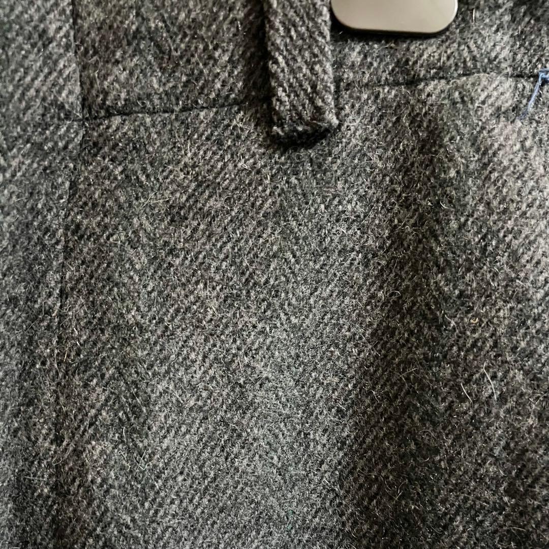 極太 60s カナダ製 ヴィンテージ ウールパンツ ヘリンボーン スラックス