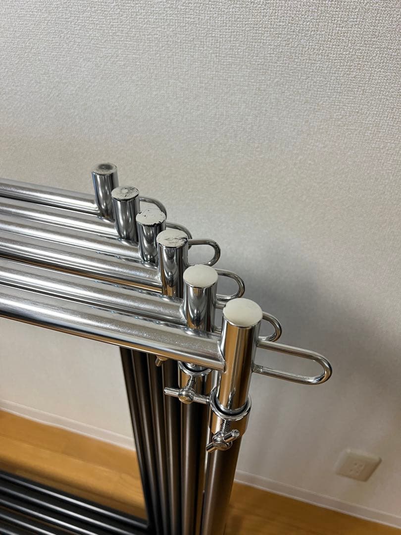 ハンガーラック 黒 業務用　6本　※地域により割引しますのでコメントください。