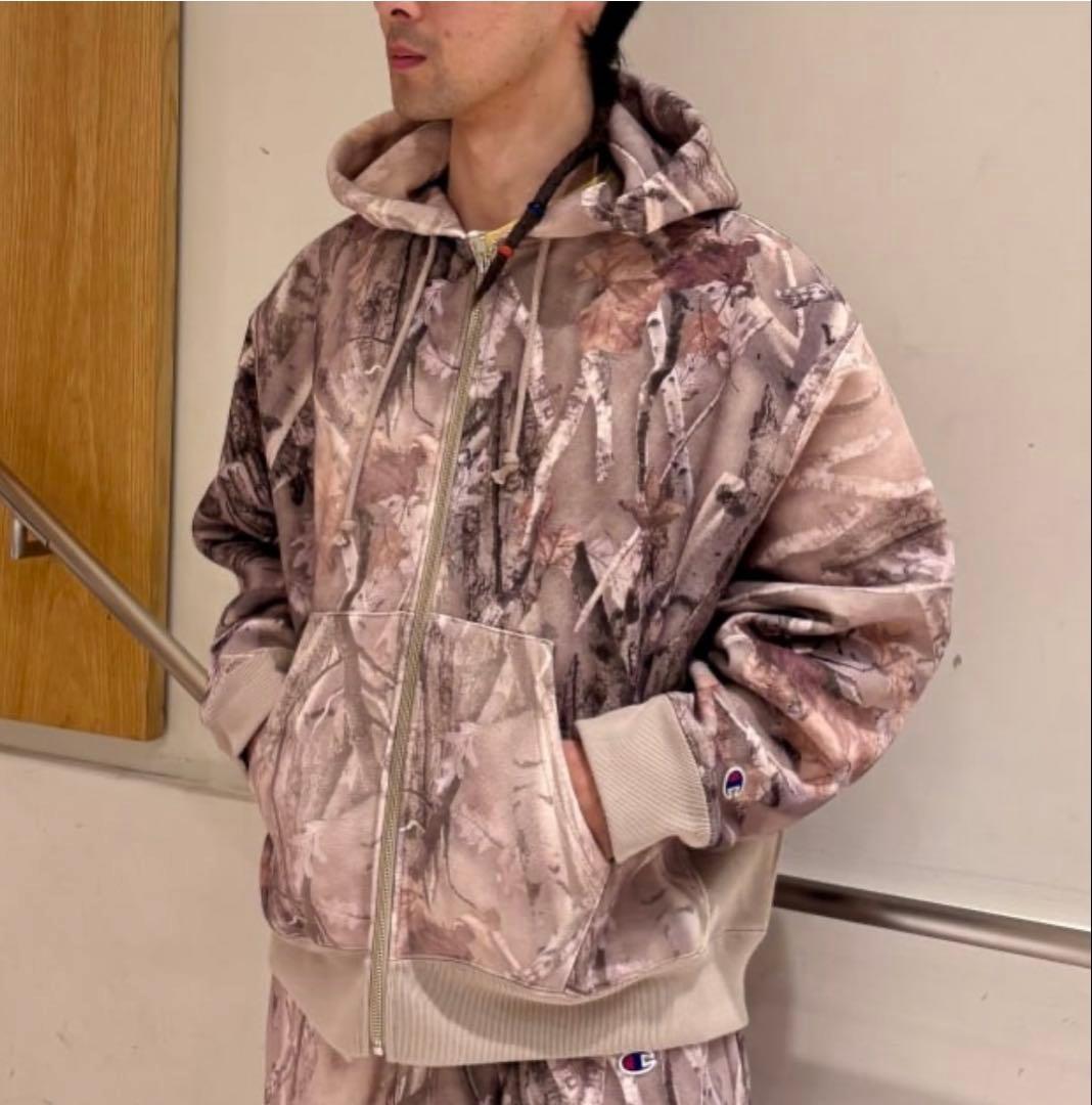 完売品　ビームス別注Champion フルジップパーカ➕スウェット ワイドパンツ