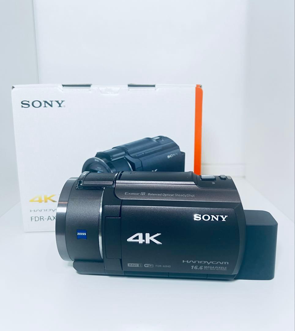 【SONY ソニー】FDR-AX40 4K ビデオカメラ ブロンズブラウン