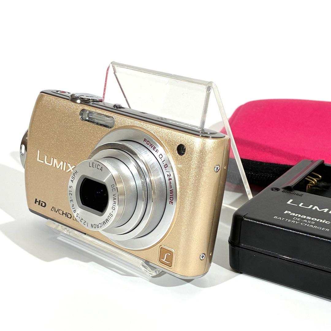 動作確認済 Panasonic LUMIX DMC-FX70 デジカメ ゴールド