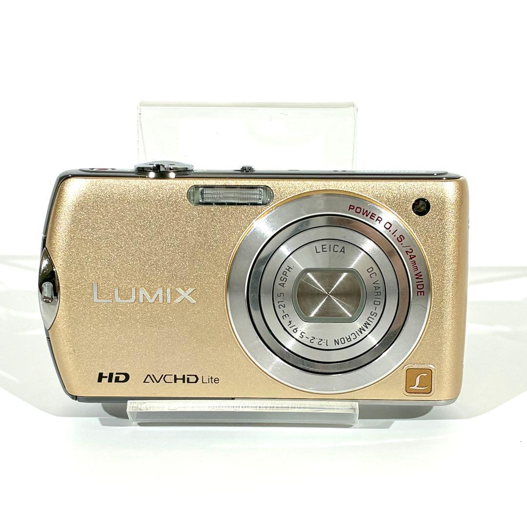 動作確認済 Panasonic LUMIX DMC-FX70 デジカメ ゴールド