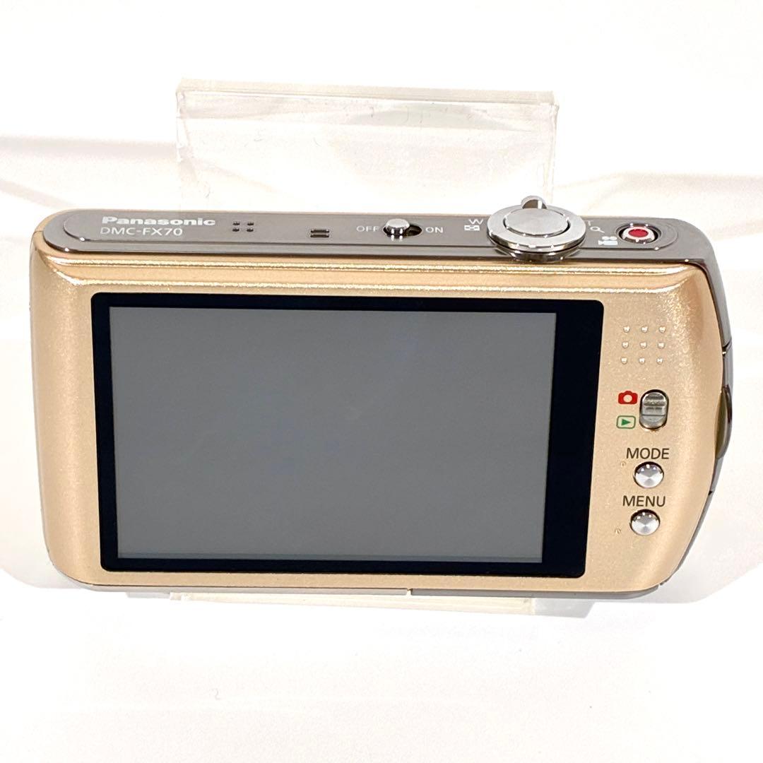 動作確認済 Panasonic LUMIX DMC-FX70 デジカメ ゴールド