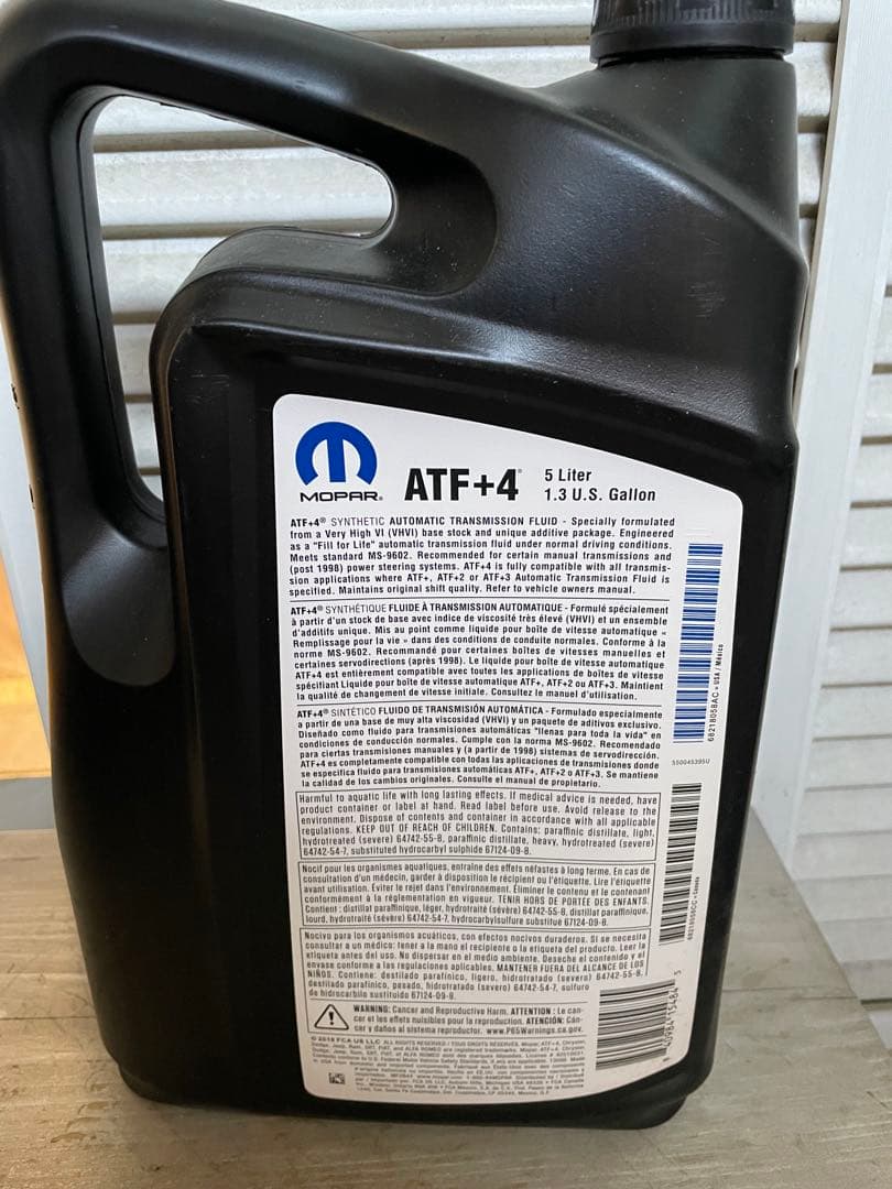 MOPAR モパー　ATF +4 5L チャレンジャー　300c dodge