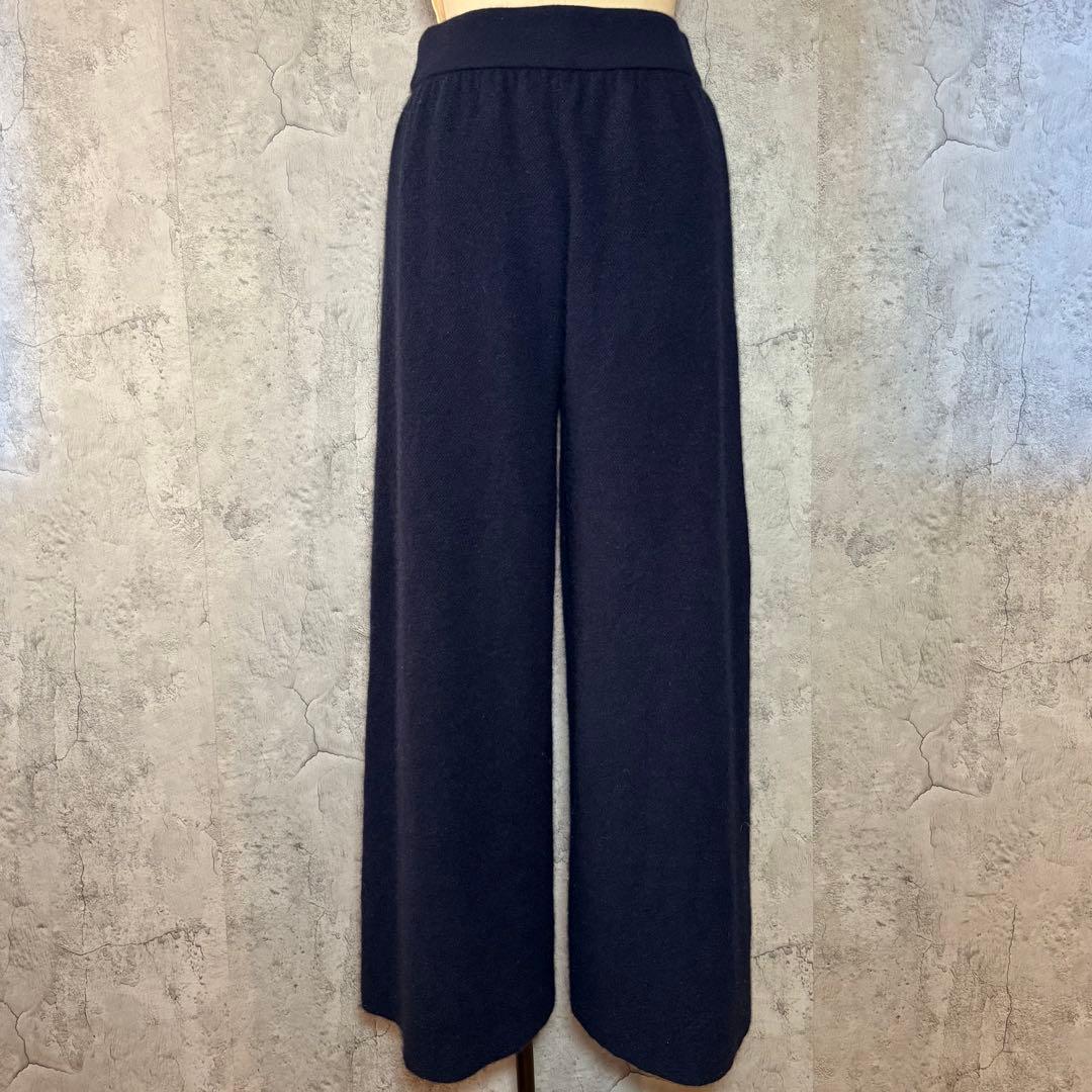 LUYUAN ROSE カシミヤ 100% ワイドパンツ