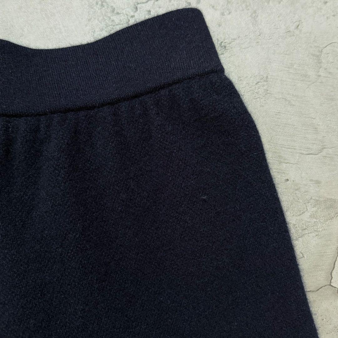 LUYUAN ROSE カシミヤ 100% ワイドパンツ