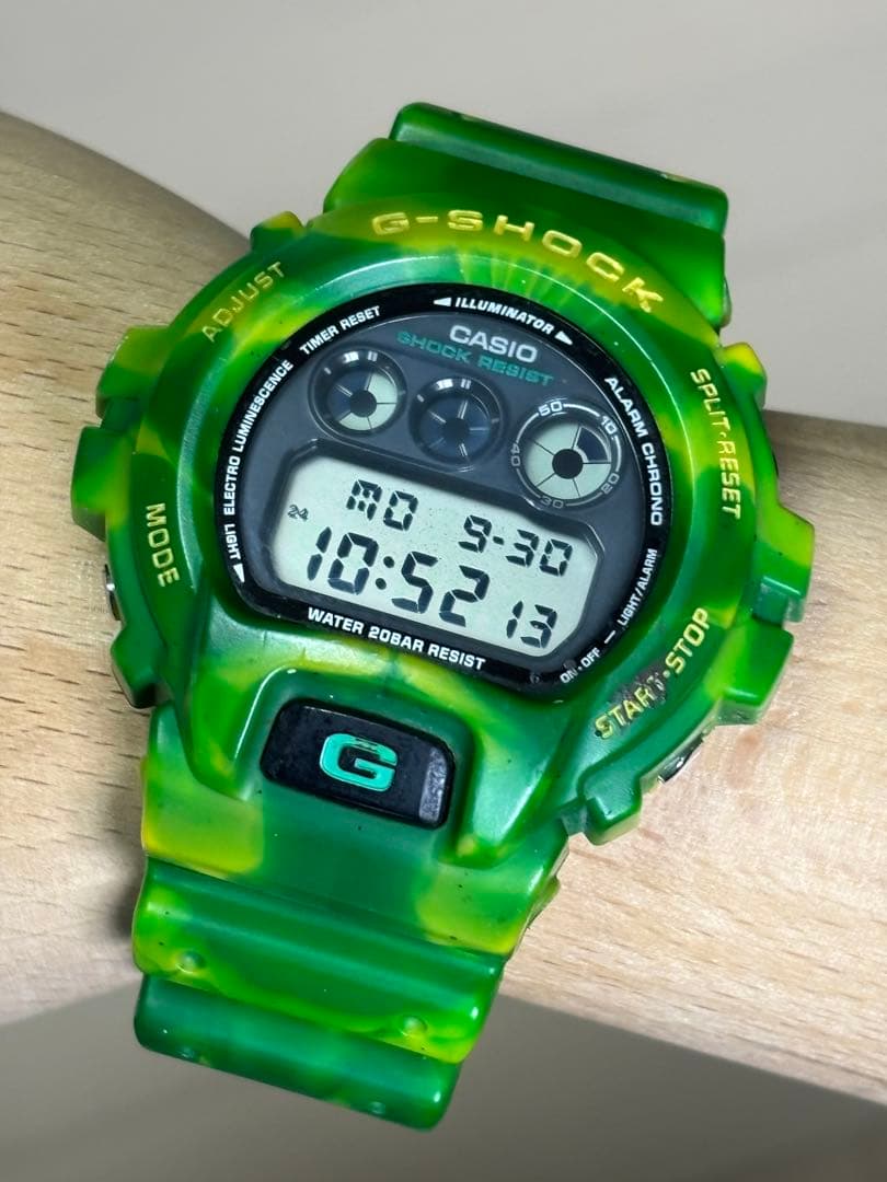 G-SHOCK/ジャミンカラー/迷彩/カモ/マーブル/三ツ目/限定/グリーン/緑