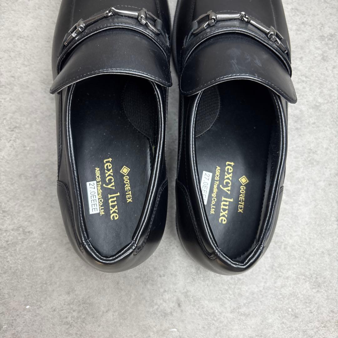 展示品未使用！texcy luxe テクシーリュクス ビジネスシューズ 革靴 黒