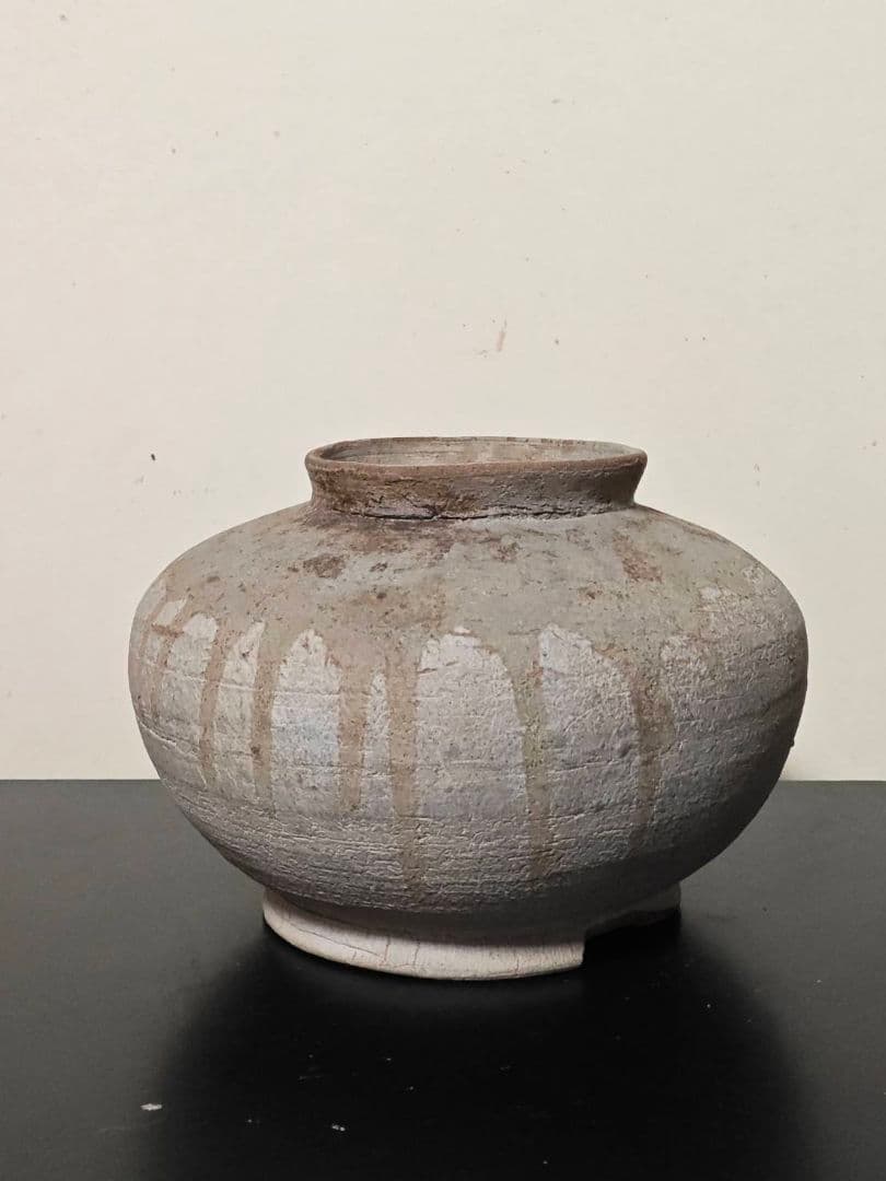 猿投薬壺　須恵器　白瓷　初源灰釉陶器　奈良時代　飛鳥　白鳳　古代　日本の美　稀少