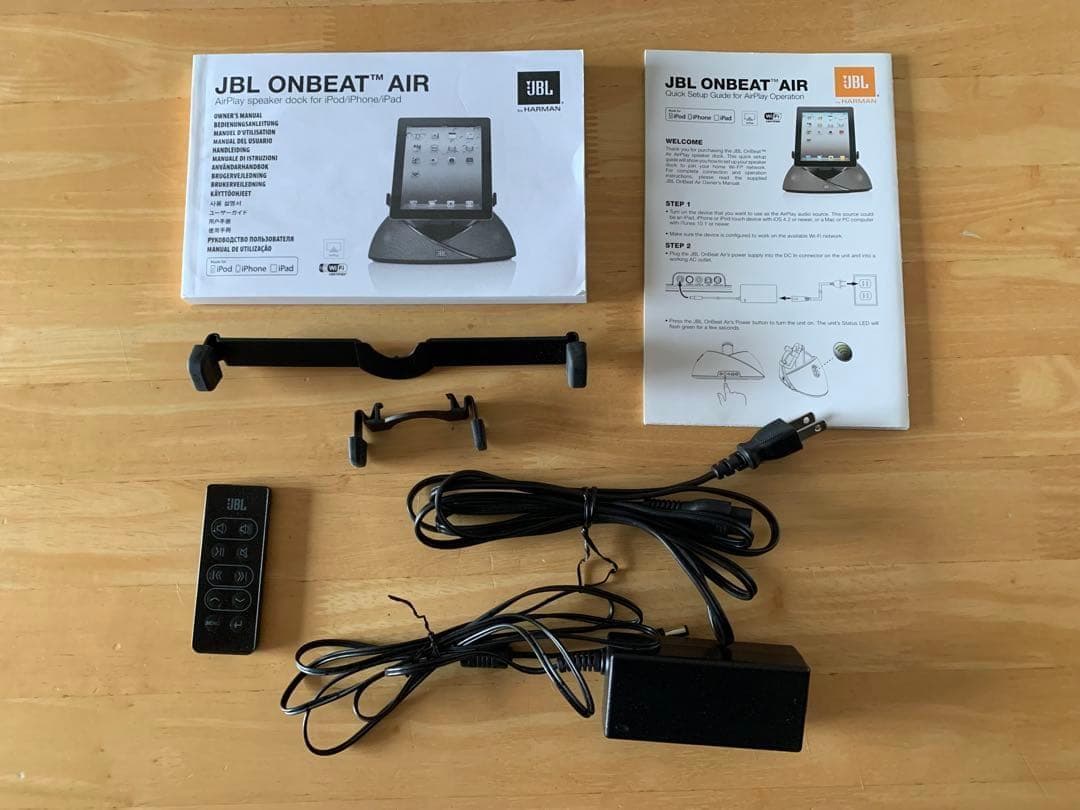 AirPlay対応ドックスピーカー「JBL ONBEAT AIR」+変換アダプタ