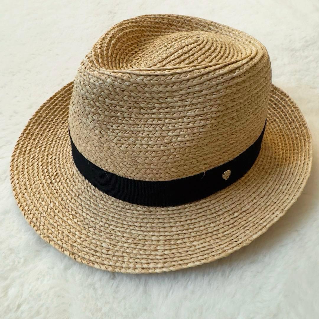 美品　ヘレンカミンスキー　Avara アヴァラ　中折れ　ラフィア　ハット