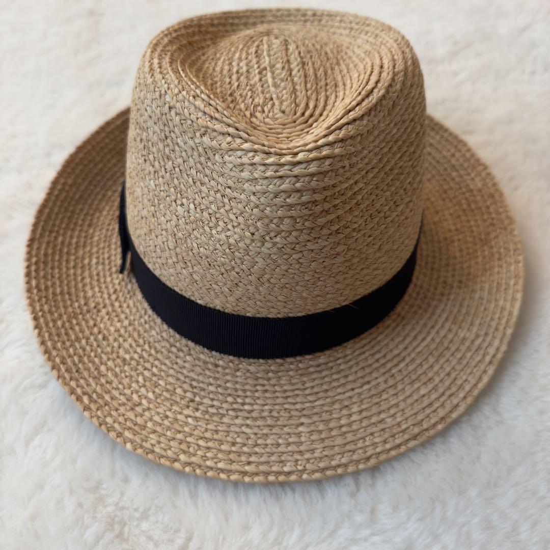 美品　ヘレンカミンスキー　Avara アヴァラ　中折れ　ラフィア　ハット