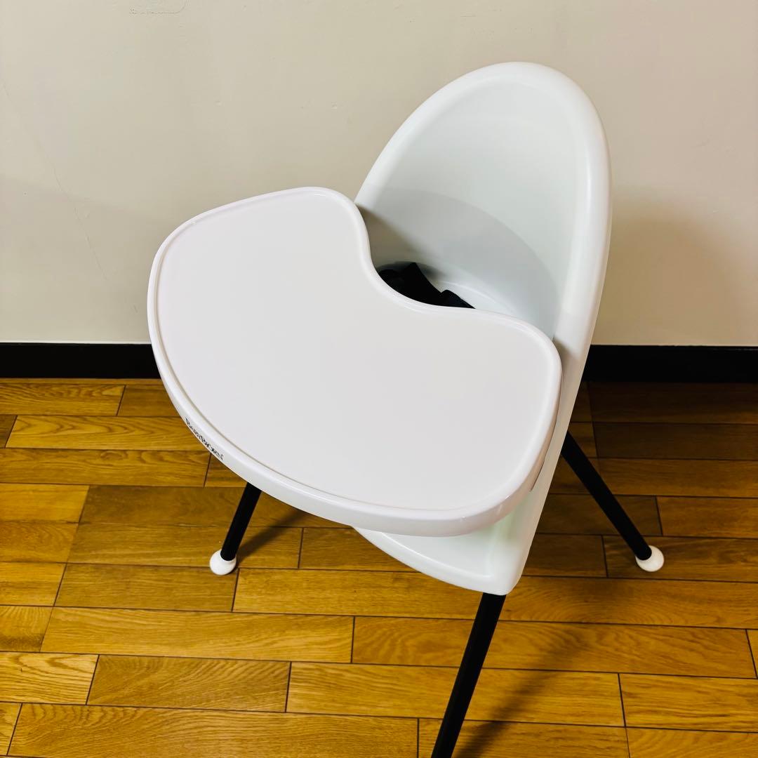 【美品】BABYBJÖRN ホワイトハイチェア