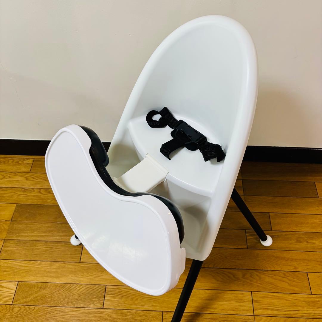 【美品】BABYBJÖRN ホワイトハイチェア