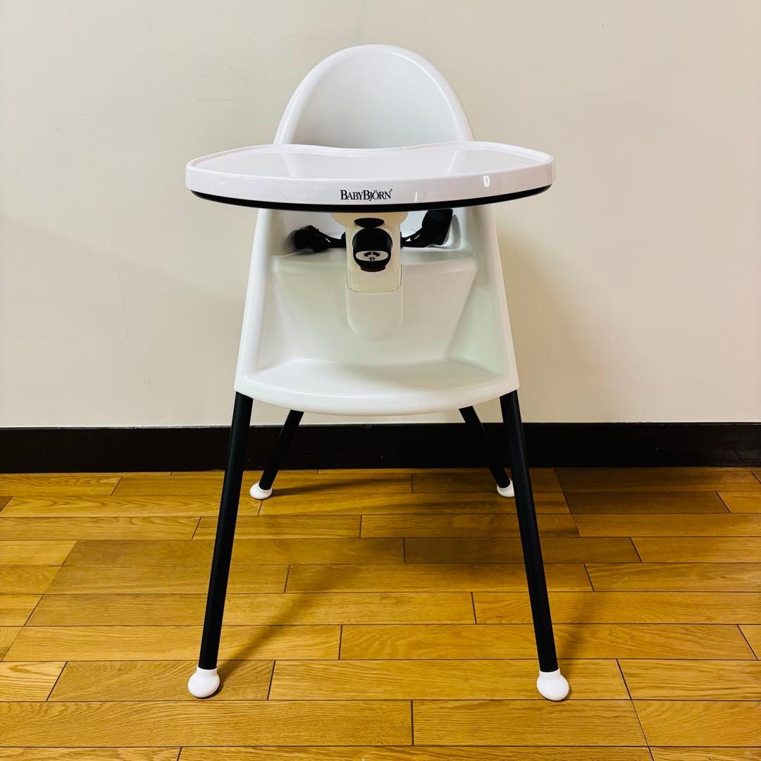 【美品】BABYBJÖRN ホワイトハイチェア