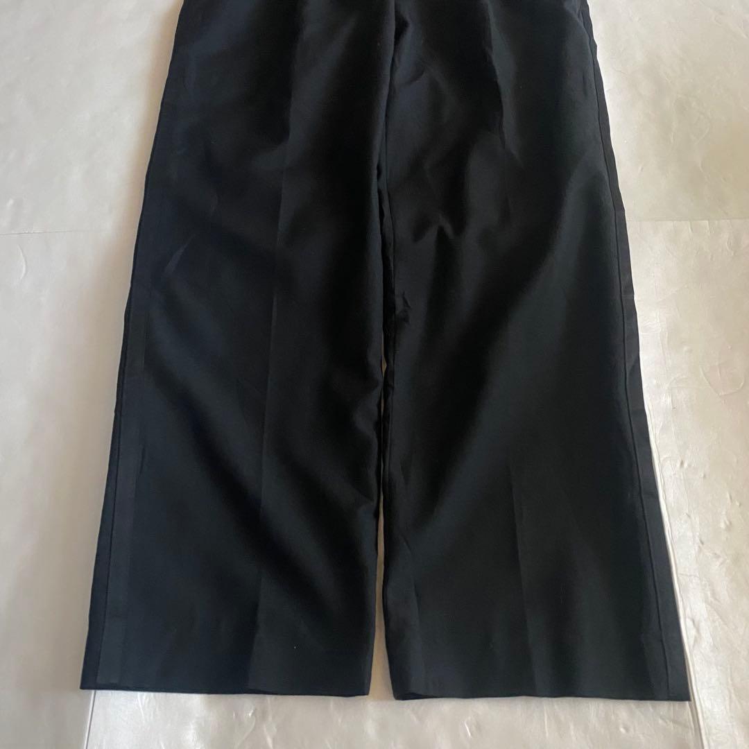 70s ENGLAND ワイドスラックス ブラック OPTI タック入り