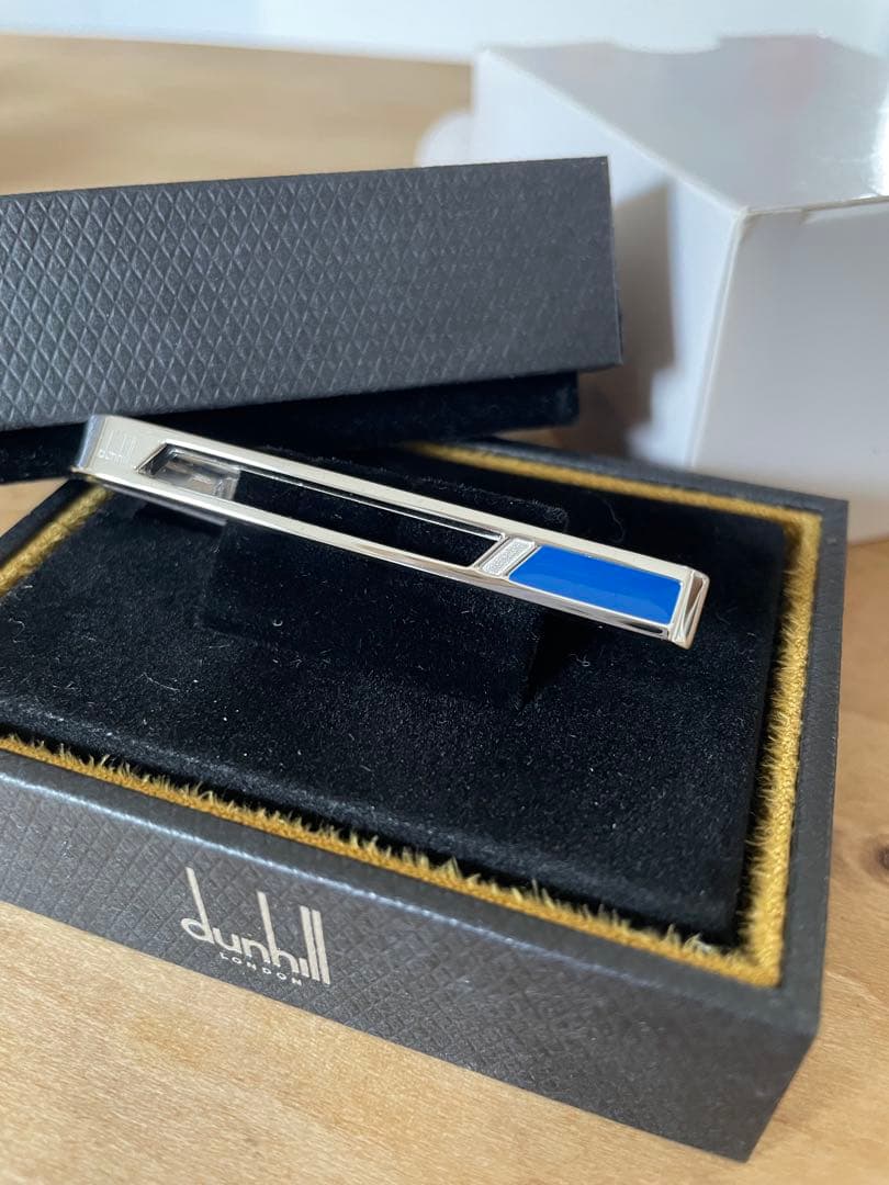dunhill ネクタイピン 青とシルバー《新品未使用》
