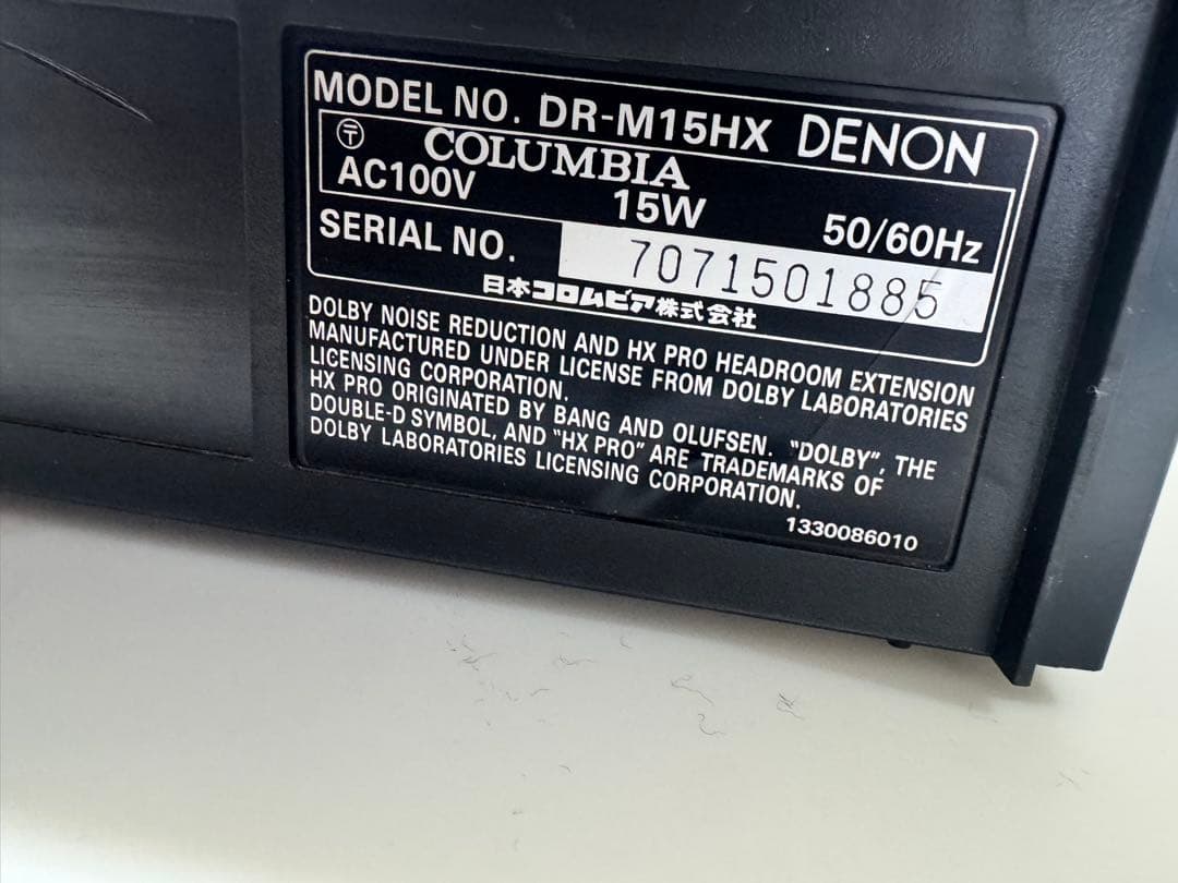 タ*コ様 DENON DR-M15AX ステレオカセットデッキ良好 納得の高音質