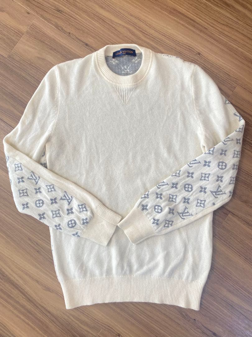LOUIS VUITTON ニットセーター　M モノグラム　カシミヤ