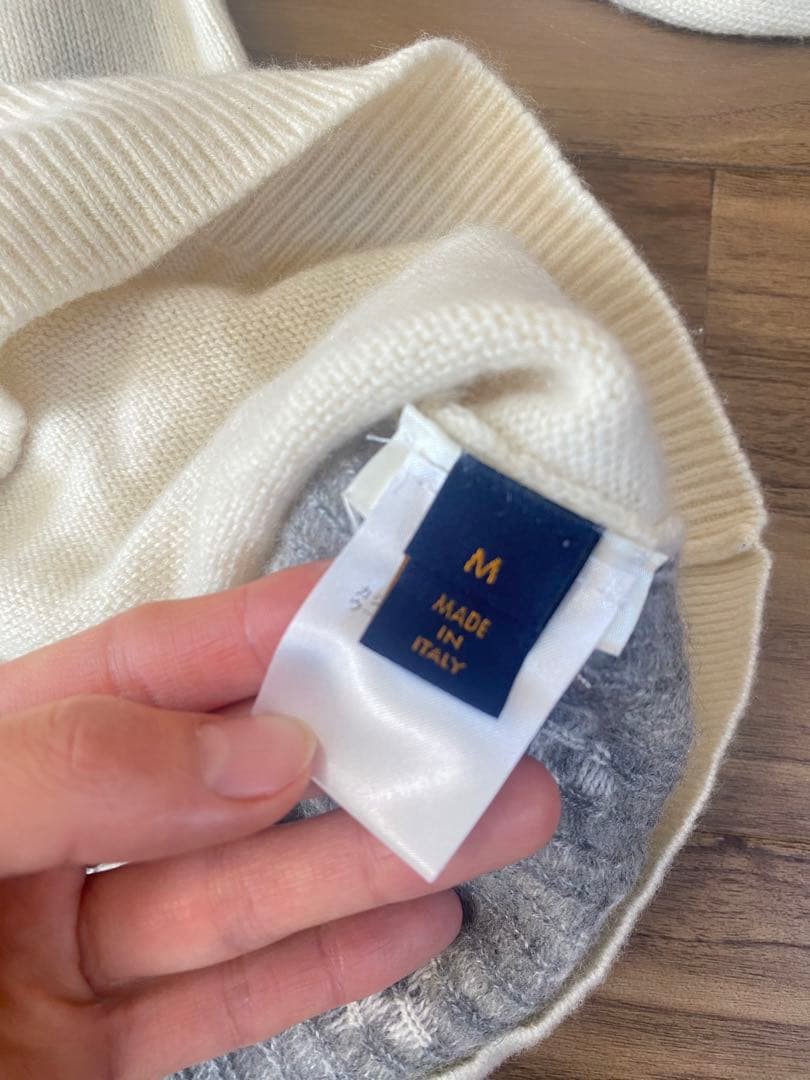 LOUIS VUITTON ニットセーター　M モノグラム　カシミヤ