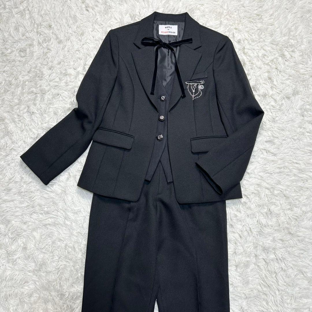 【美品】ワルツバイビームス パンツスーツ 女の子 キッズ 160 卒服