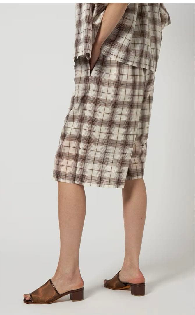 6roku ハーフパンツ　チェック