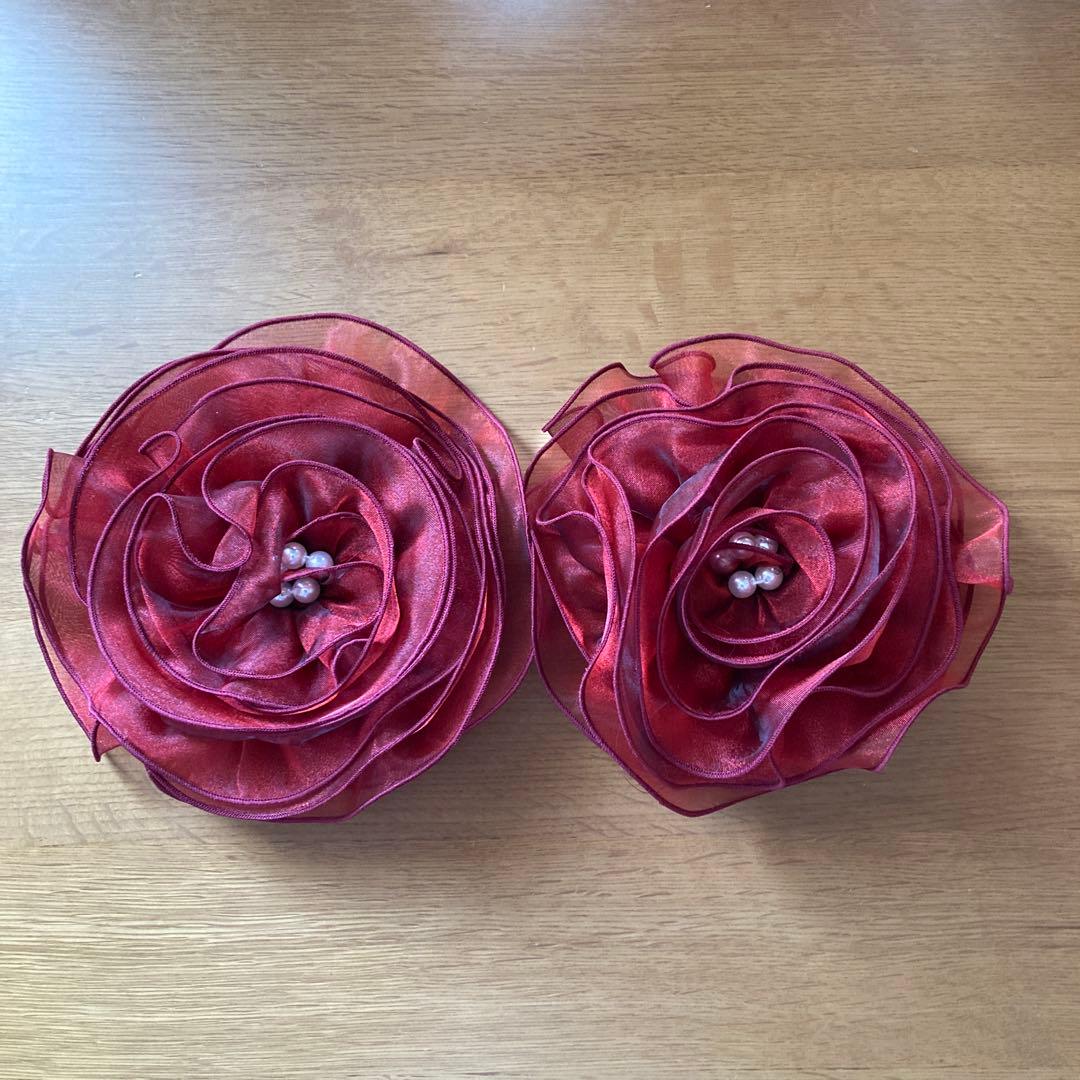 ノンプレステージ　赤いドレス　レッドシャンブレー11号　2way