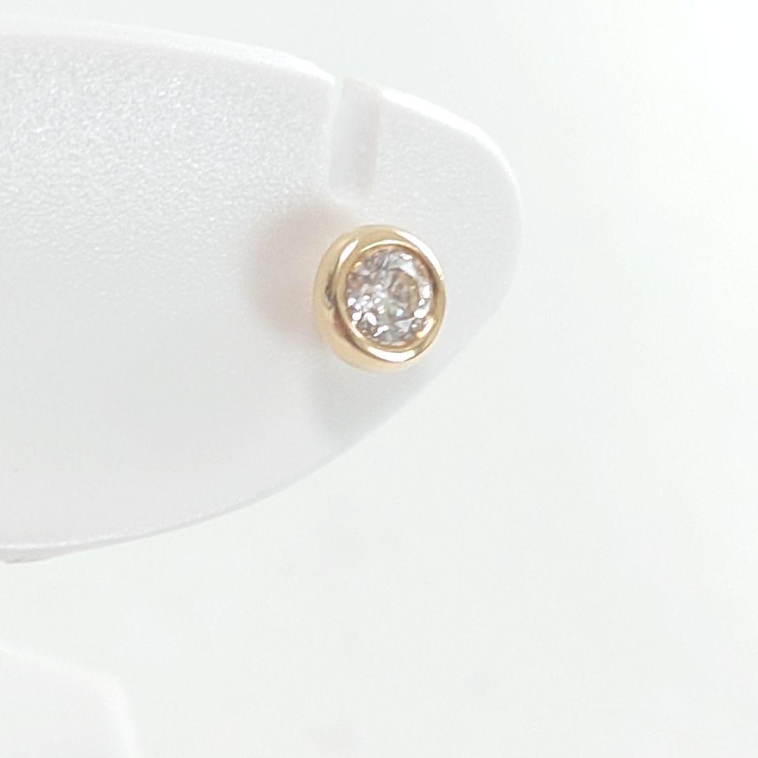 【極美品】ティファニー K18 バイザヤード ダイヤ ピアス 片耳用 6567