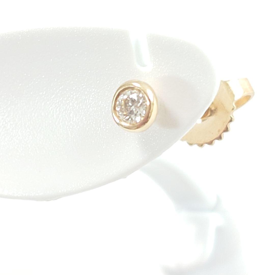 【極美品】ティファニー K18 バイザヤード ダイヤ ピアス 片耳用 6567