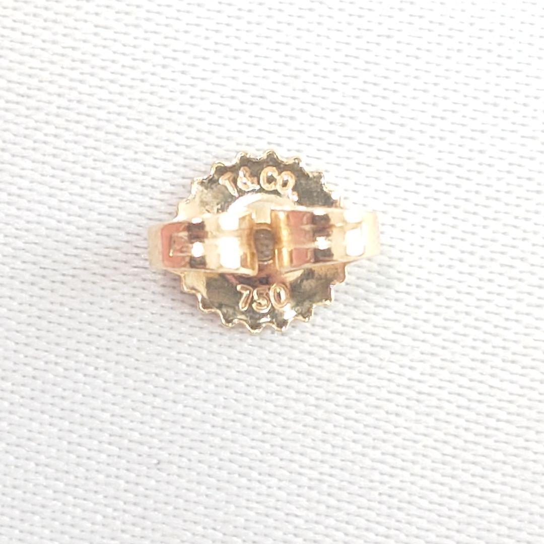 【極美品】ティファニー K18 バイザヤード ダイヤ ピアス 片耳用 6567