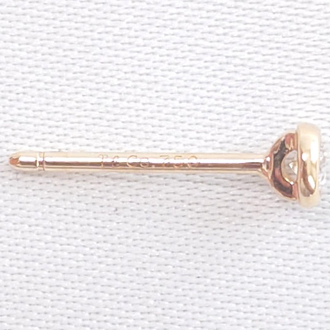 【極美品】ティファニー K18 バイザヤード ダイヤ ピアス 片耳用 6567