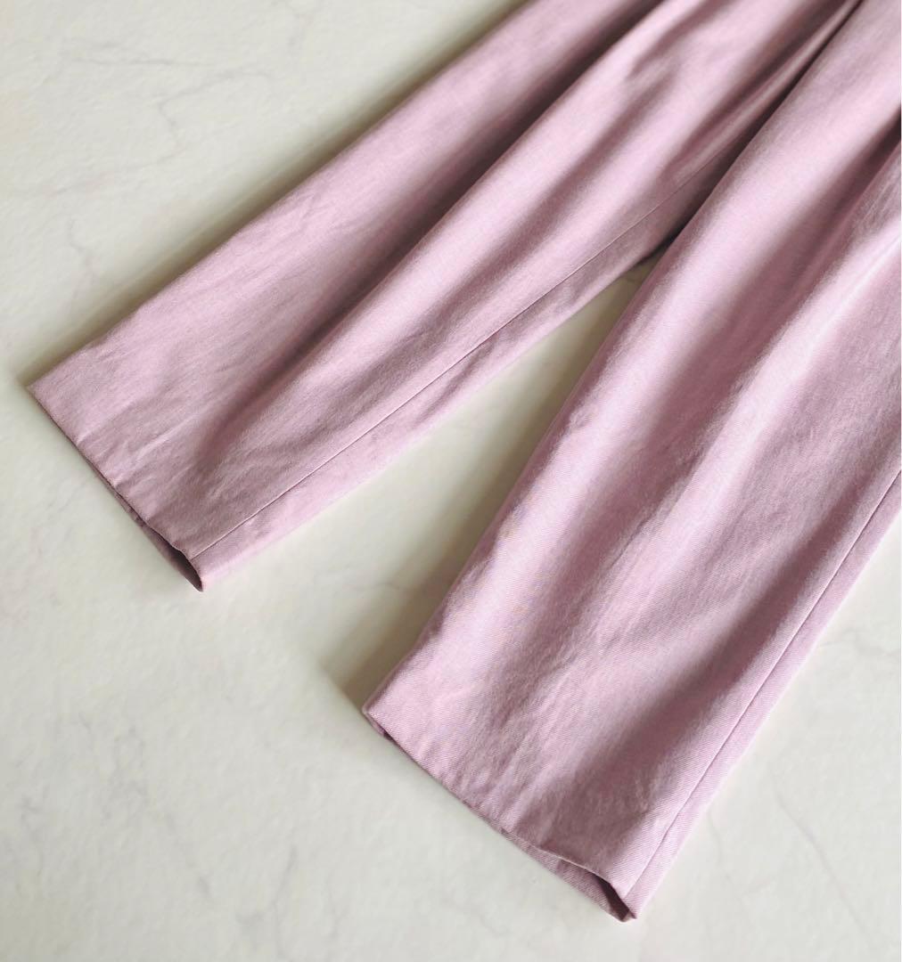 ebure ウール タック テーパード パンツ スラックス 日本製