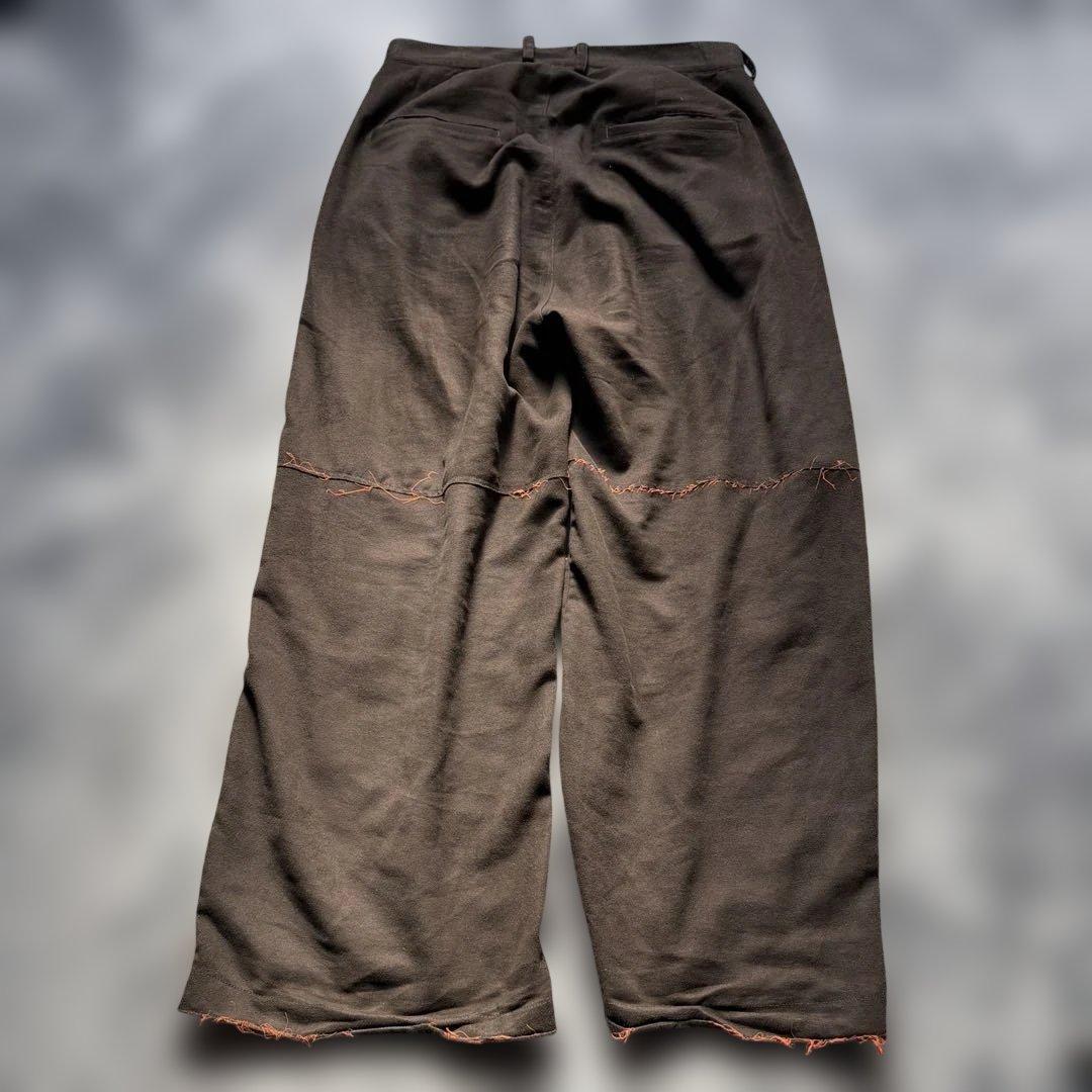 パンツ ANCELLM VEGAN LATHER SIDE LINE PANTS 2