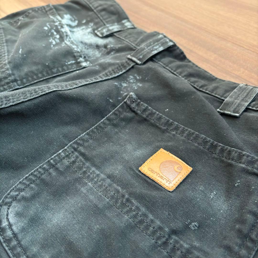 Carhartt ペインターパンツ　ブラック　フェード　雰囲気系