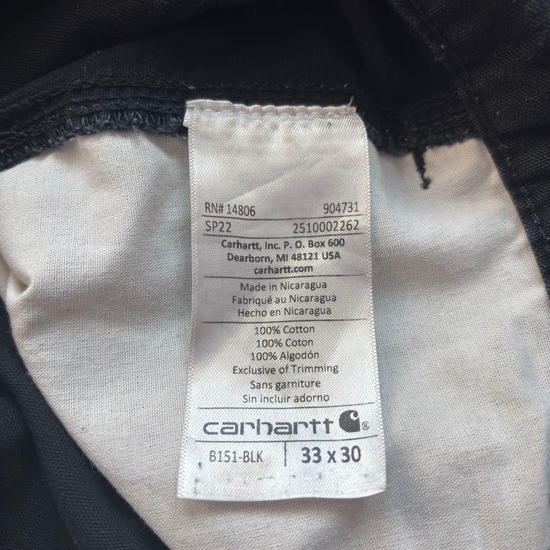 Carhartt ペインターパンツ　ブラック　フェード　雰囲気系