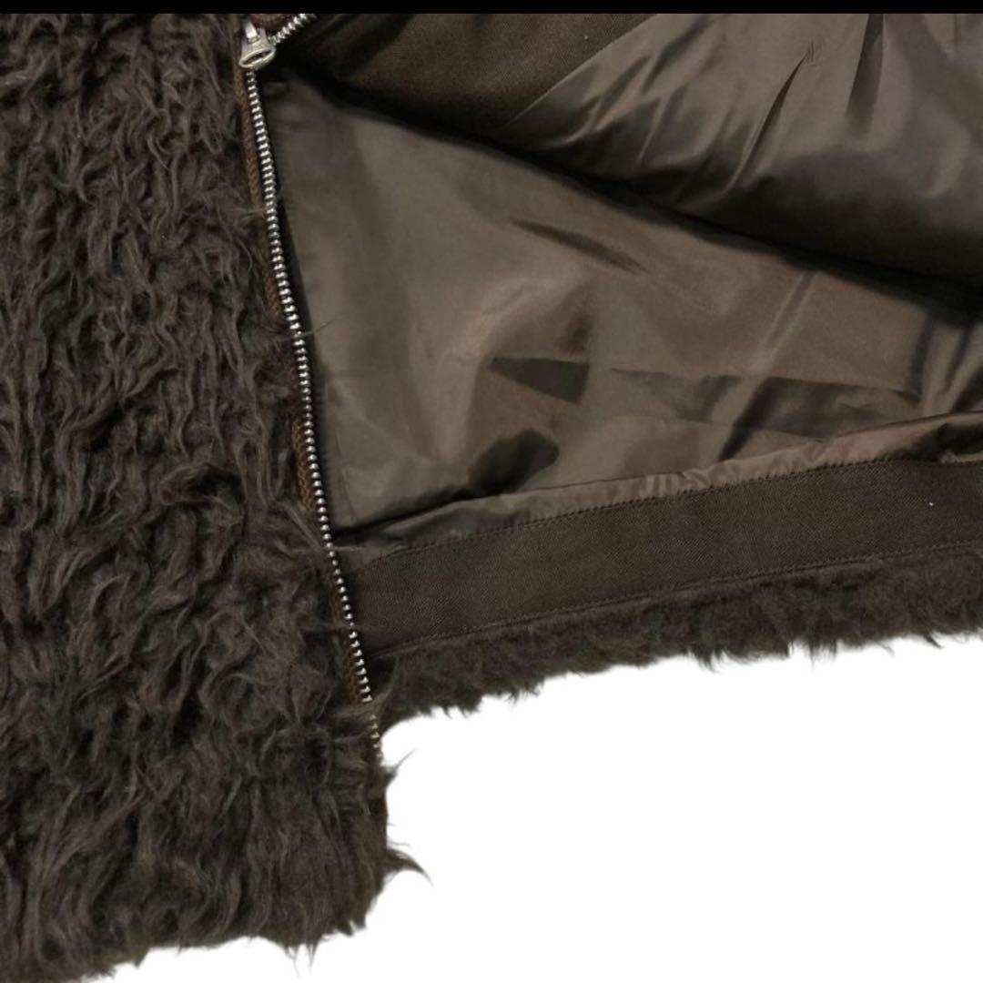 松*枝様 美品 LOEFF ロエフ　ワイルド ボア ブルゾン ブラウン ジャケッ