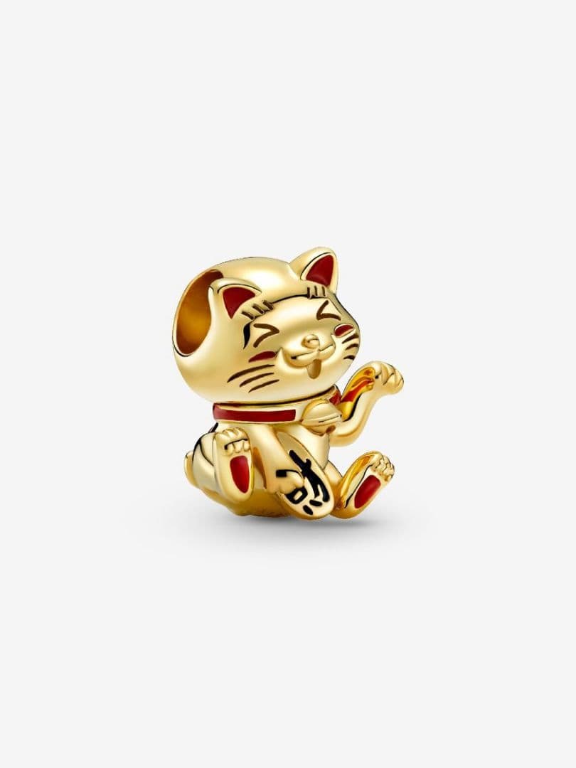 パンドラ Cute Fortune Cat Charm