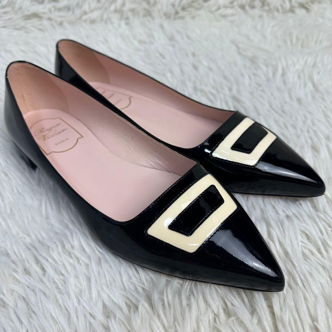 新品 Roger Vivier ロジェヴィヴィエ フラットシューズ パテント