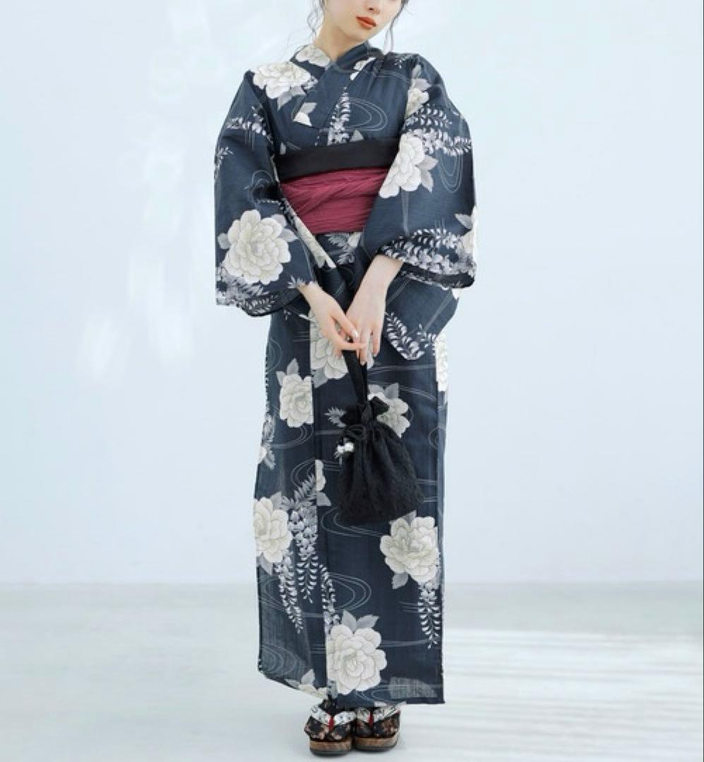 【新品】Dita ディータ ★凪の藤ながれ★ 浴衣5点セット　※24時間以内発送