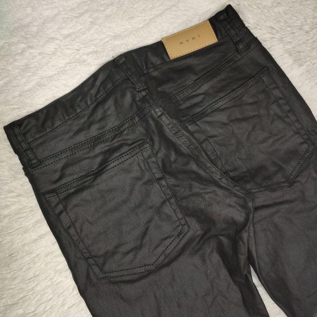 mnml size 28 スキニーデニム ブラック コーティング ミニマル