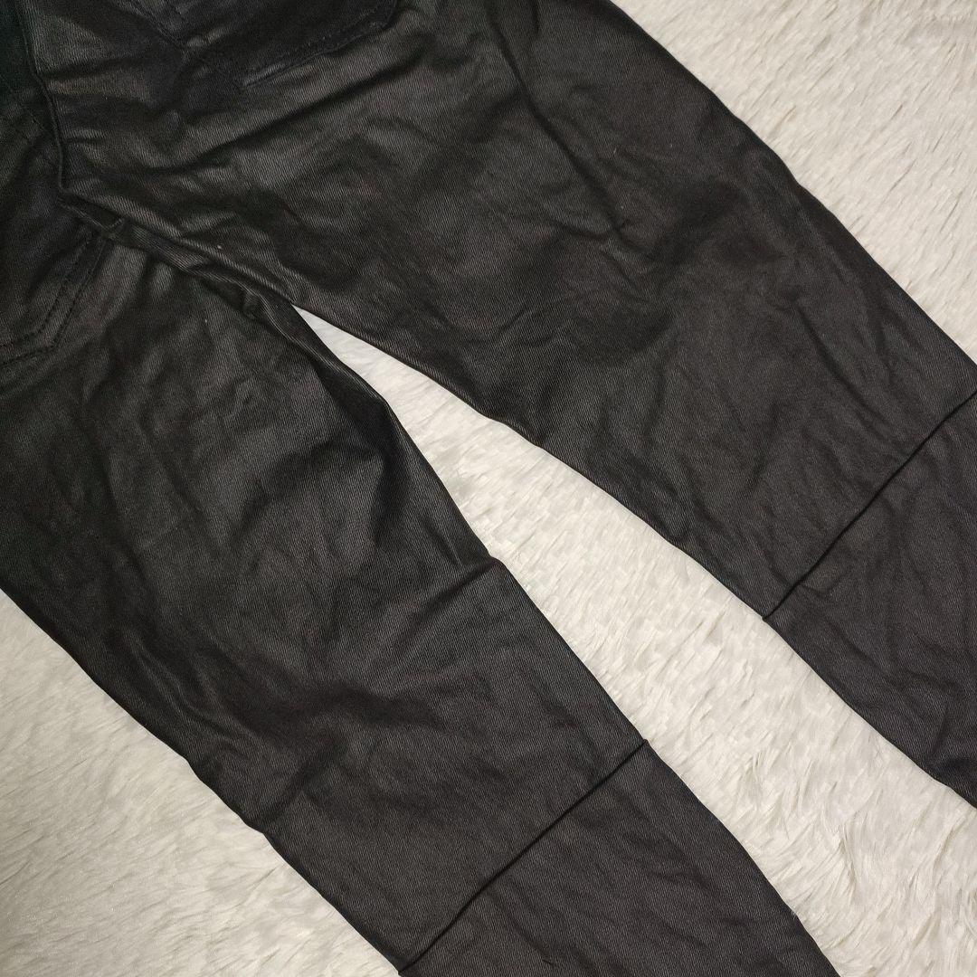 mnml size 28 スキニーデニム ブラック コーティング ミニマル