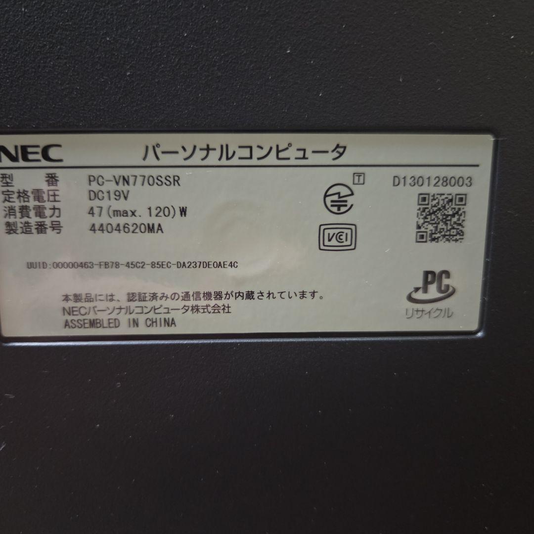 NEC デスクトップパソコン PC-VN770 i7 大容量HDD 搭載