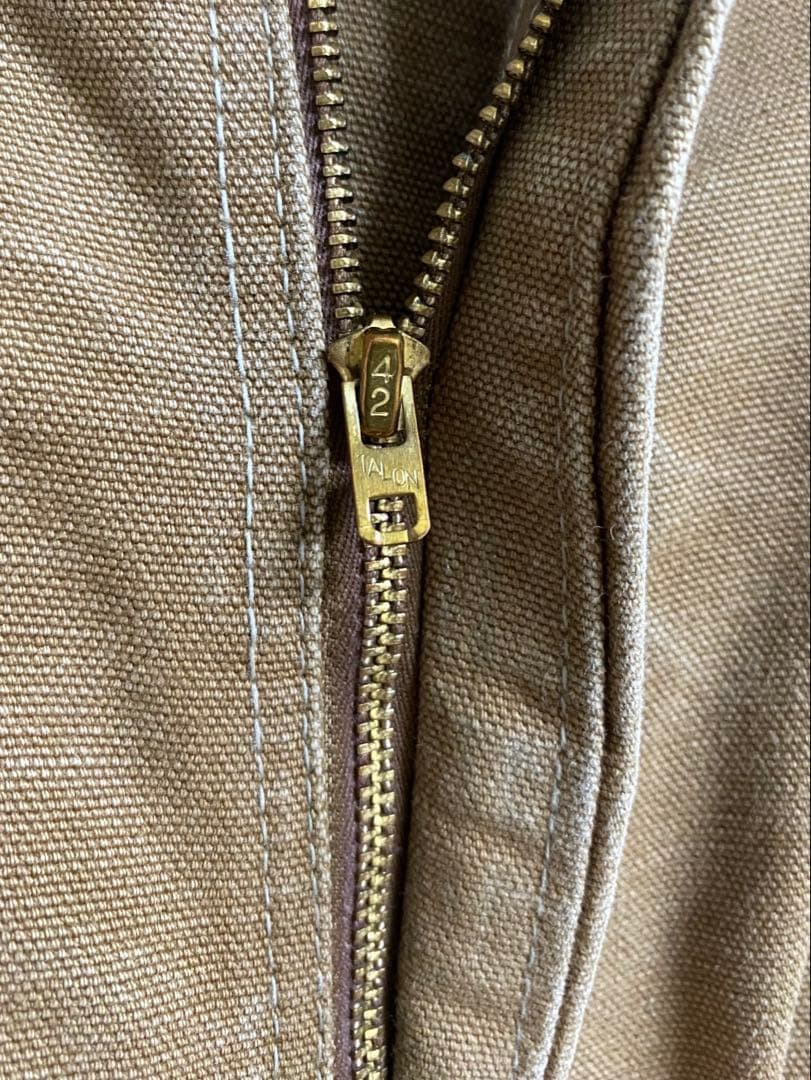 60s Carhartt デカCロゴ ダブルニー ブラウンダック W38xL30