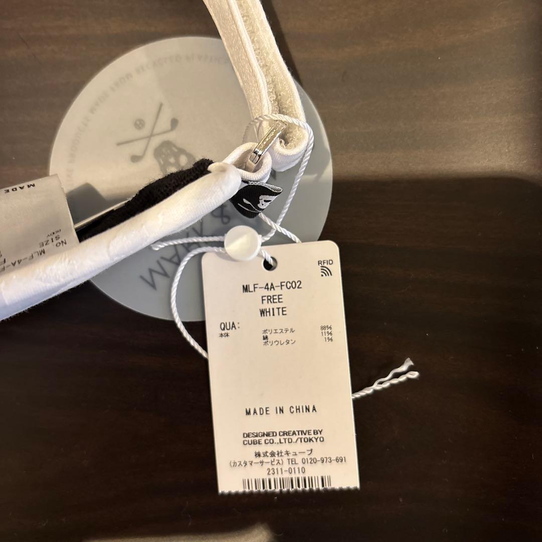 MARK & LONA サンバイザー ホワイト FREE メンズ　未使用品