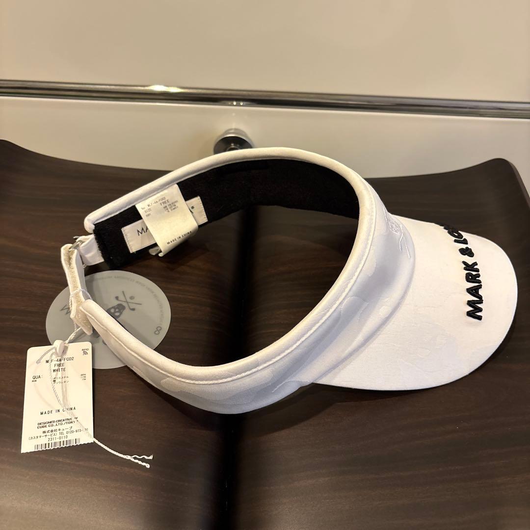 MARK & LONA サンバイザー ホワイト FREE メンズ　未使用品
