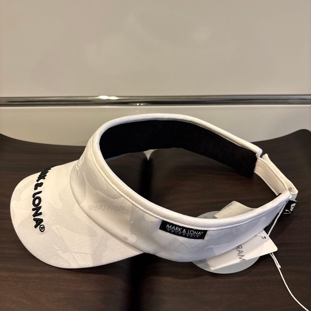 MARK & LONA サンバイザー ホワイト FREE メンズ　未使用品