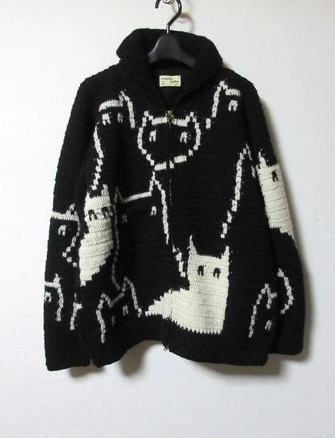 別注 MacMahon Knitting Mills BEAKER cat 猫